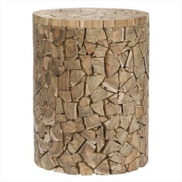 Safavieh Leo Teak Round Stool Brown FOX1000A